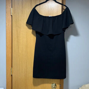 Black off the shoulder dress